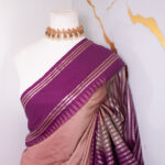 Blush Pink & Royal Purple Kanchi Saree